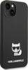 Këllëf telefoni Karl Lagerfeld Silicone Choupette Body për iPhone 14 Plus 6.7", silikon, i zi