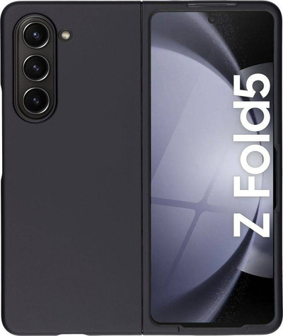 Mbulesë e hollë për telefon Samsung Galaxy Z Fold5 5G, 2 pjesë, silikoni, e zezë