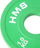 Pllaka olimpike fraksionale HMS CBRS10, 2 x 1 kg, gome, jeshile