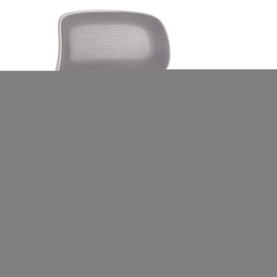 Karrige zyre BLAZER HM1205.02, mesh ergonomike, me mbështetëse koke, gri e bardhë