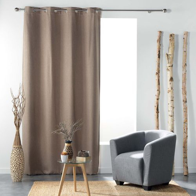 Perde blackout Douceur d'intérieur TRAMINA, 135 x 240 cm, bezhë
