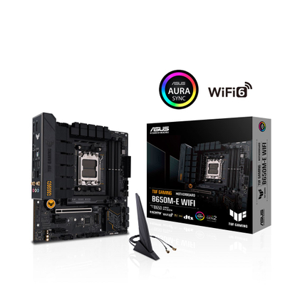 Мобилна плоча Asus TUF Gaming B650M-E WIFI, DDR5, Wi-Fi 6, црна