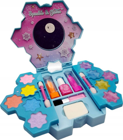 Set kozmetike për lojë Norimpex Snow White Doll, 1008475, me pasqyrë, blu