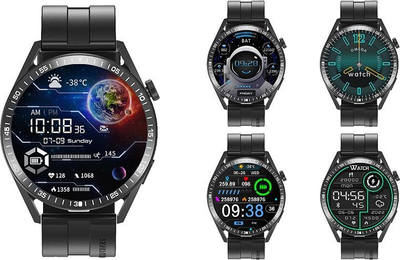 Smartwatch Tracer SM8V, ekran 1.28\", BT Calling, i zi Onyx