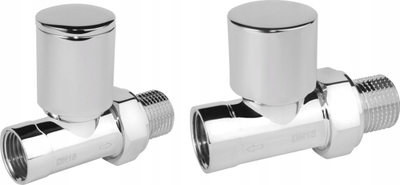 Set valvulash radiatorësh Ferro ZGB30CR, 1/2", deri 10 bar, krom