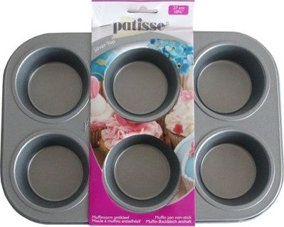 Tavë muffin Patisse Silver Top, 6 vende, 27 cm, ngjyrë argjendi