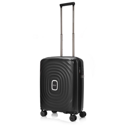 Valixhe kabine SwissBags Echo 16575, polipropilen, 4 rrota, gri