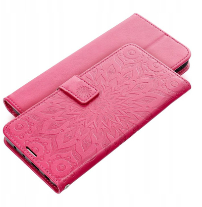 Këllëf libri OEM Mezzo për Samsung A17, me mandala, magenta