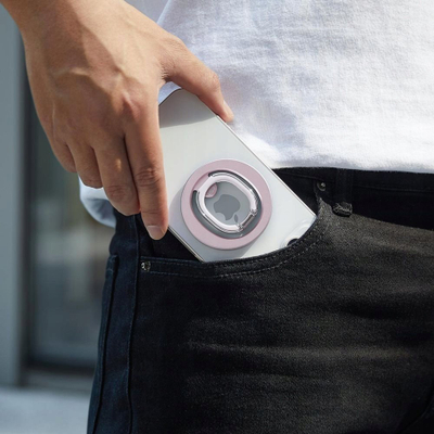 Mbajtëse unaze telefoni ESR HaloLock MagSafe, që rrotullohet 360°, pastel rozë