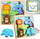 Puzzle druri edukativ 2 në 1 Wild Animals, me magnet, me marker