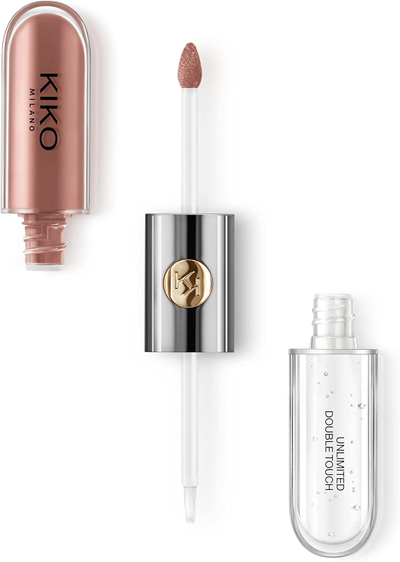 Buzëkuq dhe shkëlqyes për buzë Kiko Unlimited Double Touch, no.103, 2x3ml