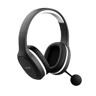 Kufje gaming Trust GXT 391 Thian, me kabllo dhe pa kabllo, USB Type C, të zeza dhe të bardha