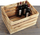 Arkë druri Kesper Wooden Burnt Crate, 47x36x28 cm, efekt i djegur, ngjyrë natyrale