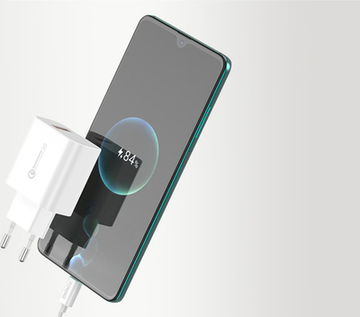 Karikues telefoni Foneng EU46, 1x USB QC 3.0, kabllo USB C, i bardhë