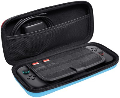 Kuti mbrojtëse Trust GXT 1251RB për Nintendo Switch 2, hardcase, blu kuqe