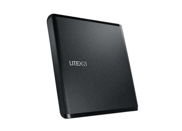 Надворешен оптички диск Lite-On ES1 Ultra-slim, црн