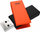 USB flash Emtec C350 Brick, 128GB, USB 2.0 Type A, portokalli me të zezë