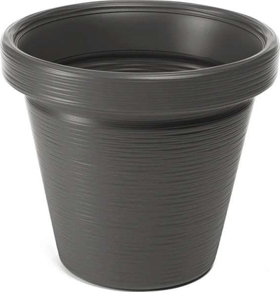 Vazo lulesh Lamela Agawa Chisel, fi 39 cm, plastike rezistente ndaj ngricës, antracit