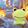 Dritë nate për fëmijë Sanico Frog, LED 2.5W, 25cm, e gjelbër