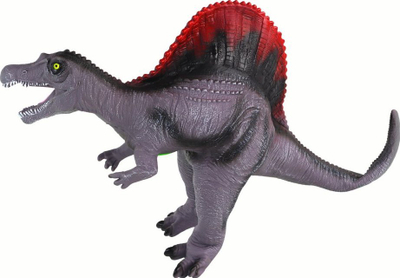 Figurë dinosauri Spinosaurus me zë, 36 cm, gri