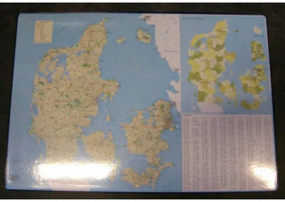 Маса за пишување Bantex Denmark Map, подлога за пишување, 40x65cm