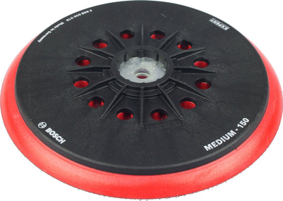 Pjatë mbështetëse Bosch Expert Multihole Medium, 150mm, për gërryese orbitale, e zezë