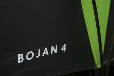 Шатор Bojan 4, за 4 лица, сив/зелен