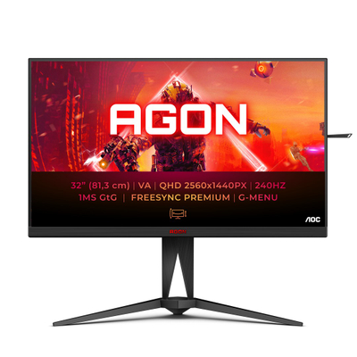 Monitor AOC AG325QZN/EU, 31.2", 2560x1440, 240Hz, i zi