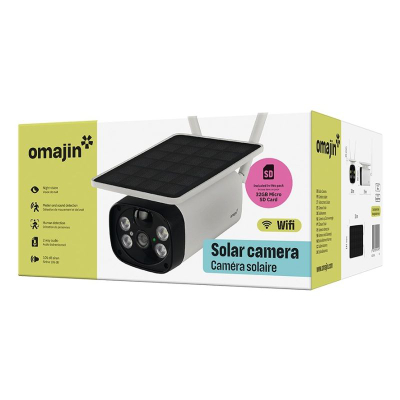 Kamerë sigurie Omajin Solar, WiFi, shikim nate, e bardhë