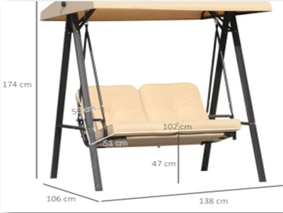 Luhatëse STELA për 2 persona C3004