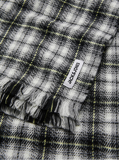 Set për meshkuj Jack&Jones, shall + kapele, i zi/bardhë