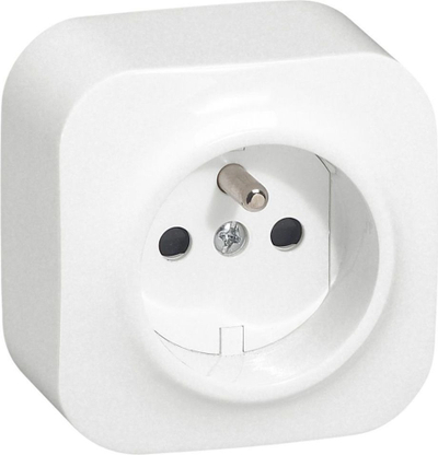 Prizë me tokëzim Legrand 782417, 16 A, 250 V, e bardhë