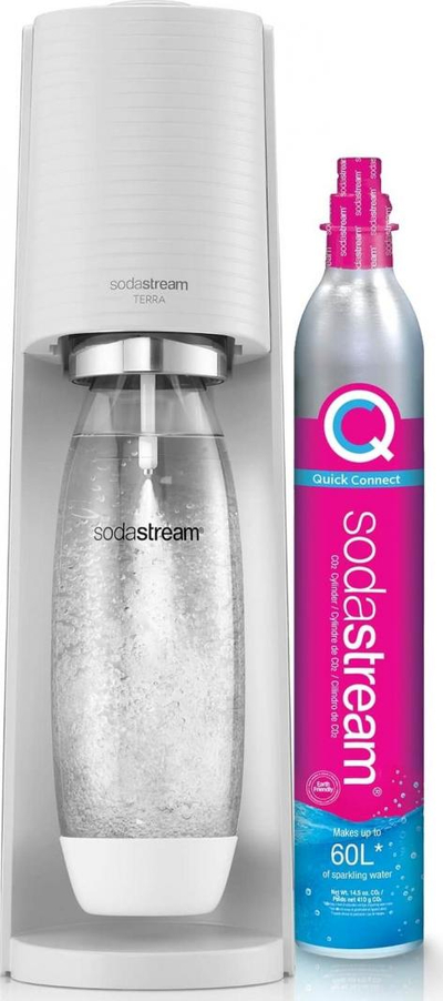 Karbonizues lëngjesh Sodastream Terra, i bardhë