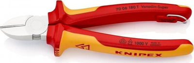 Darë prerëse diagonale Knipex 70 06 180 T, 180mm, VDE 1000V, kuqe verdhë