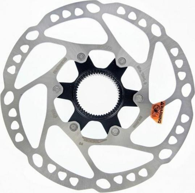 Disk frenimi biçiklete Shimano RT64, Center Lock, 203 mm, argjendtë