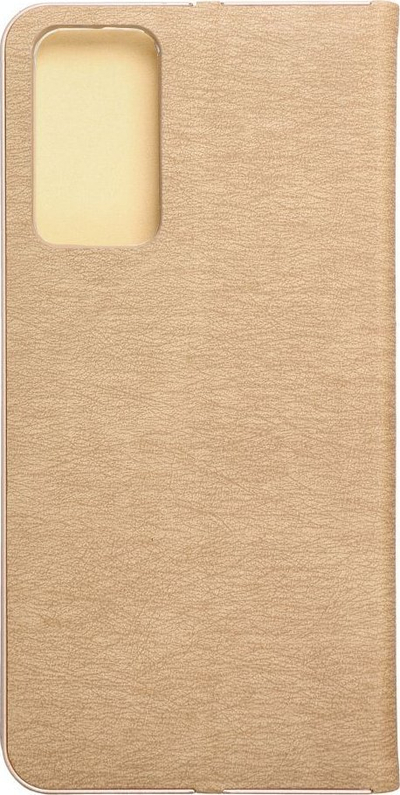 Kapak portofol Luna Book për Xiaomi Redmi Note 12s, me xhep për karta, ari elegant