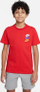 Bluzë Nike Sportswear Standard Issue për çuna, pambuk, e kuqe