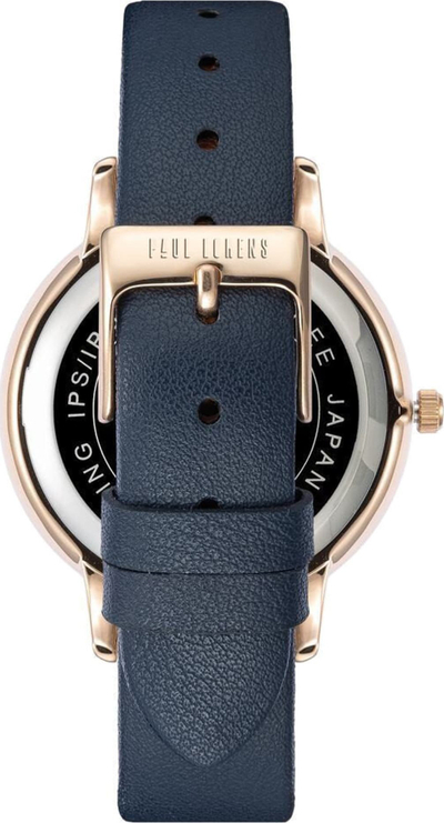 Orë dore për femra Paul Lorens PL12177A6-6F3, kuarc, rezistente ndaj ujit 30m, blu