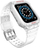Rrip me kasë mbrojtëse Hurtel Protect për Apple Watch 7 6 5 4 3 2 SE, 45 44 42mm, i bardhë