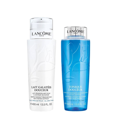 Set për lëkurë Lancôme Douceur, heqës makiazhi, Galatéis Douceur 400 ml + toner për fytyrë, 400 ml