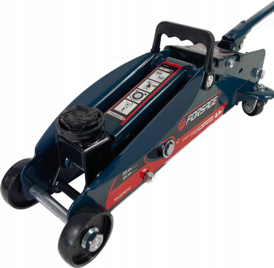 Krik hidraulik Frog 2.5T Lock, kapacitet 2.5 ton, me rrota, gri
