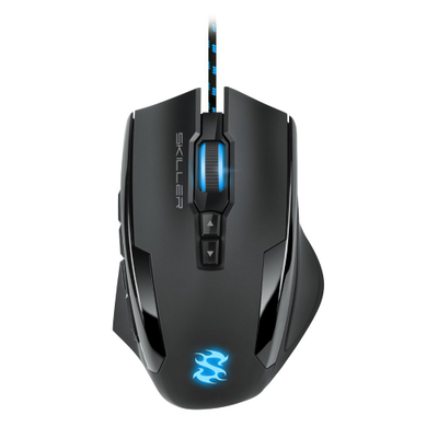 Гејминг глушец Sharkoon Skiller SGM1, 10800 DPI, со кабел, црн