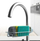 Organizues lavamani për rubinet Kitchen, raft çelik inox, i argjendtë