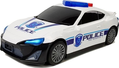 Makina policie LEANToys 2në1, 1:64, me drita