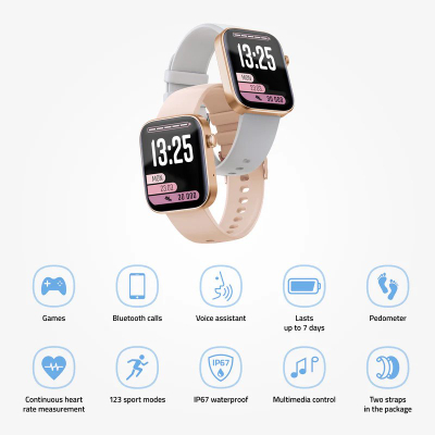 Smartwatch Lamax BCool2 Plus, 1.8", IP67, rozë e artë