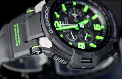 Orë dore për meshkuj Casio G-Shock GW-4000, e zezë/gjelbër