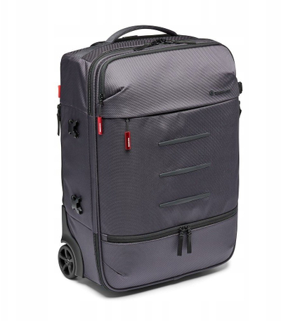 Çantë me rrota Manfrotto Manhattan Roller Runner 50, për kamera dhe laptop, gri