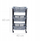 Rafte karroce me rrota Cart Shelf Rack, 3 nivele, e bardhë