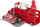 Set lodrash MEGA CREATIVE Fire Brigade 543853, kamion transporti me gjoja, plastik, i kuq
