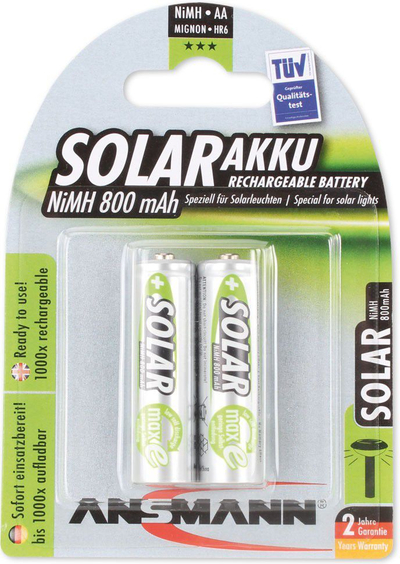Bateri Ansmann Solar AA / R6, 800mAh, 2 copë
